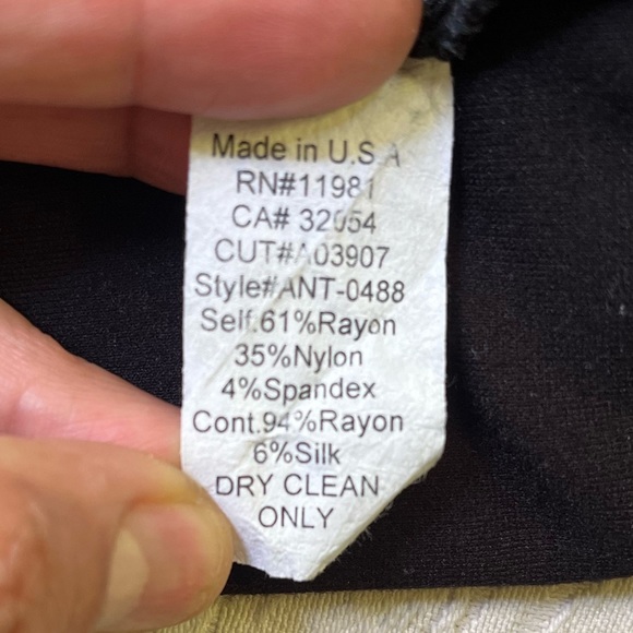 Bailey 44 Anthropologie Print Divide Dress in Black Motif, sz Med - Picture 8 of 9